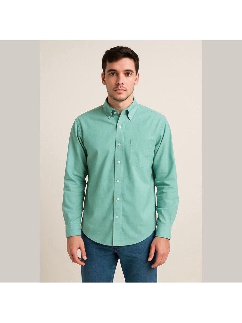 BANANA Republic men’s soft wash cotton striped button down shirt Sz XL